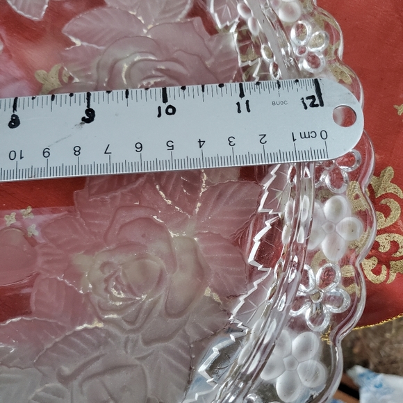 Vintage Soga Crystal Cake Plate - Picture 5 of 5